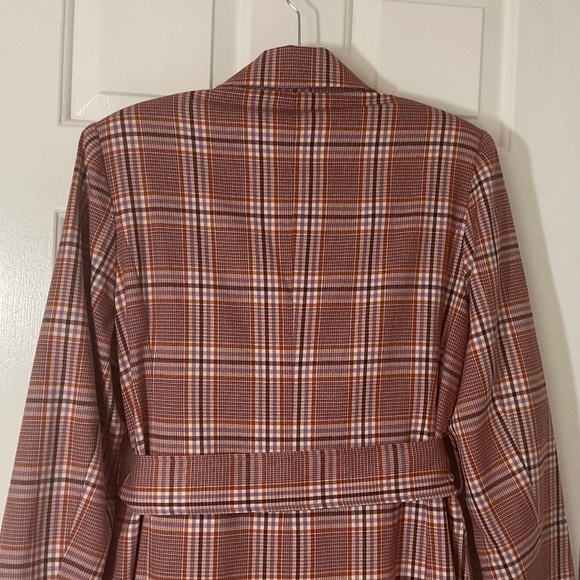 Avec Les Filles Plaid Trench Coat - NWT - Picture 13 of 16